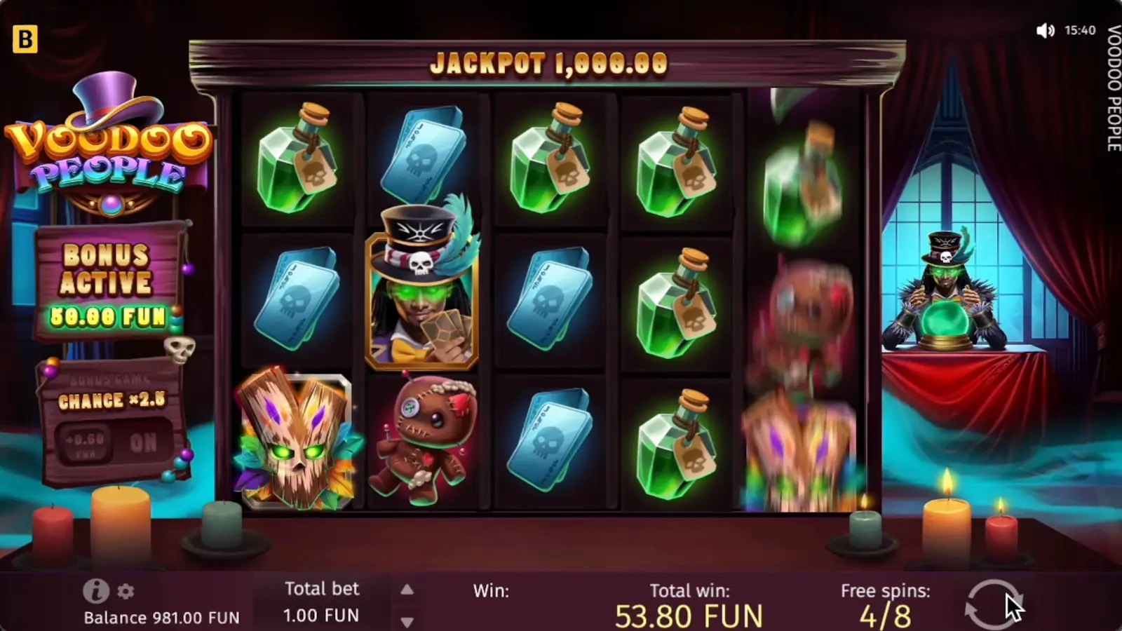 Voodoo People Slot Free Spins Feature