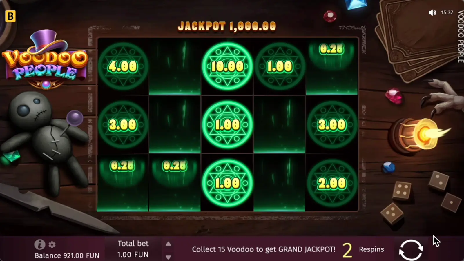 Voodoo People Slot Voodoo Respins