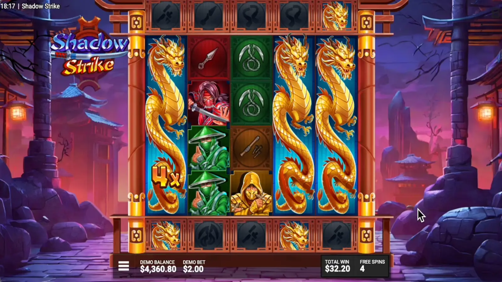 Shadow Strike Slot The Secrets of the Scroll Bonus Game