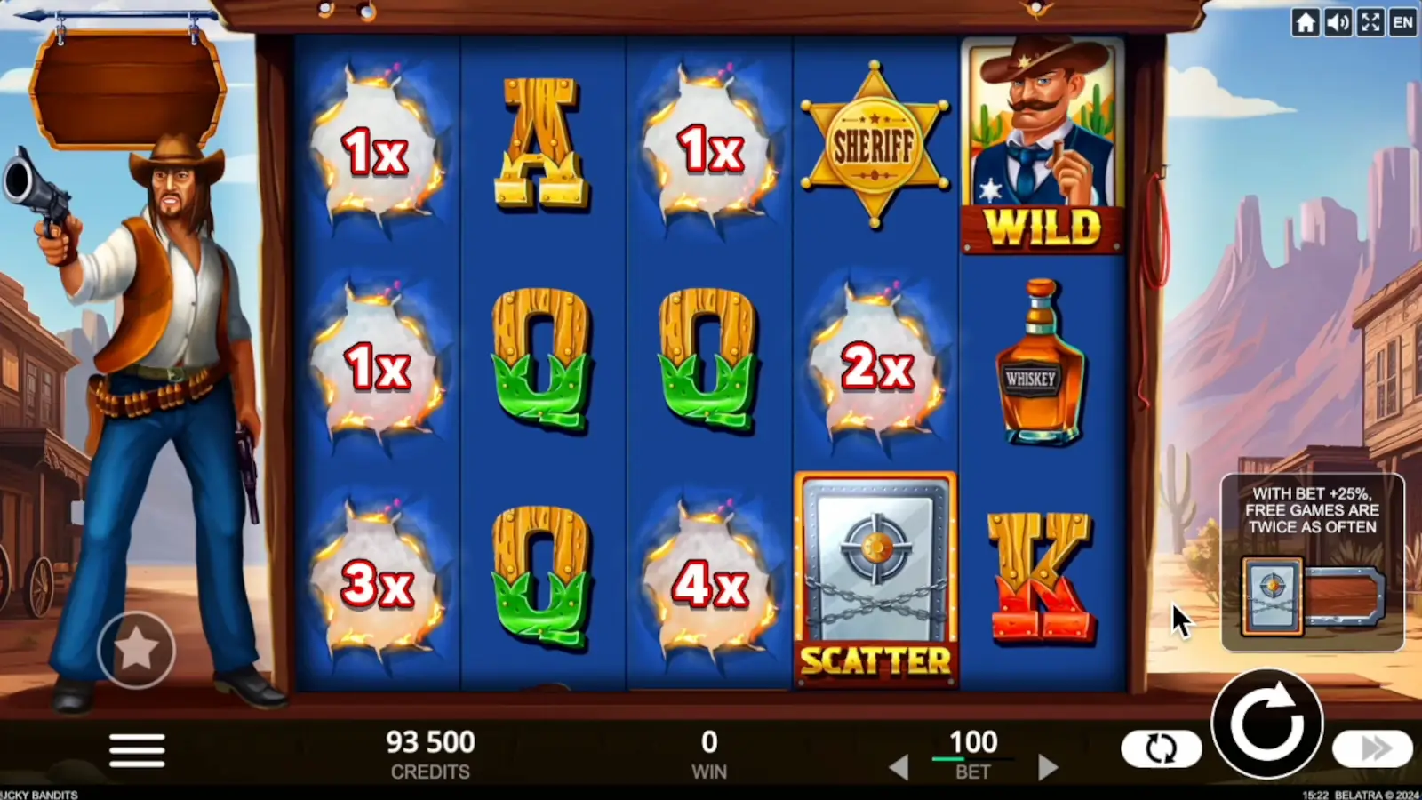 Lucky Bandits Slot Dynamite Bonus