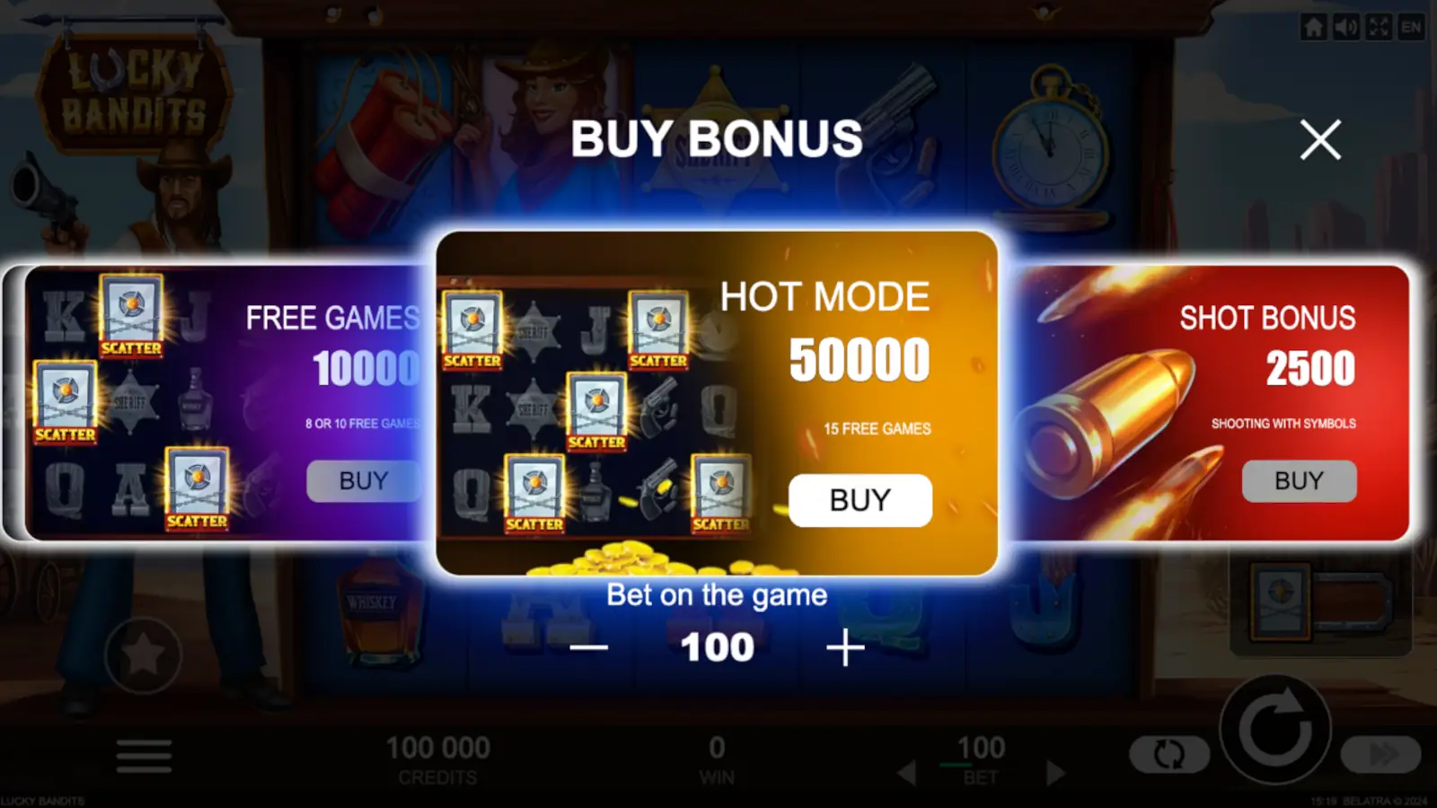 Lucky Bandits Slot Buy Bonus