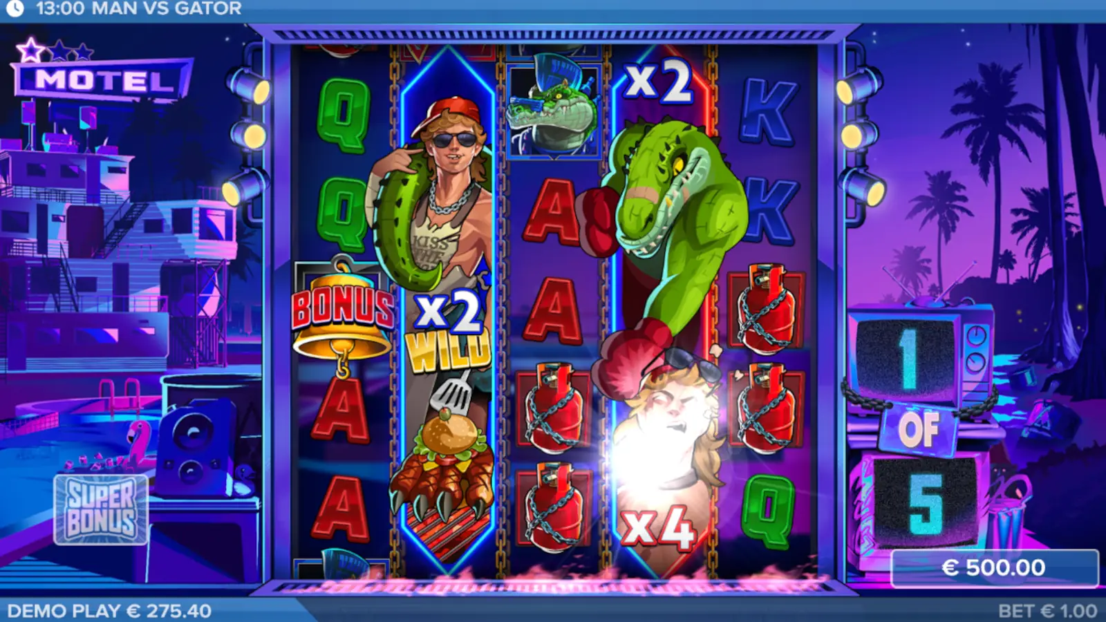 Man Vs Gator Slot Bonus Game