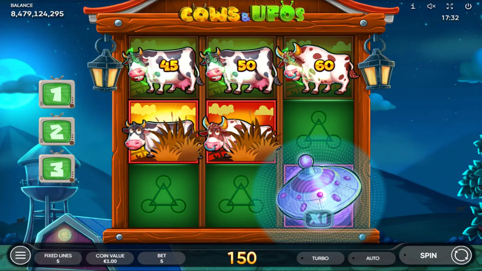 Cows & UFOs Slot UFO Alert Bonus Game