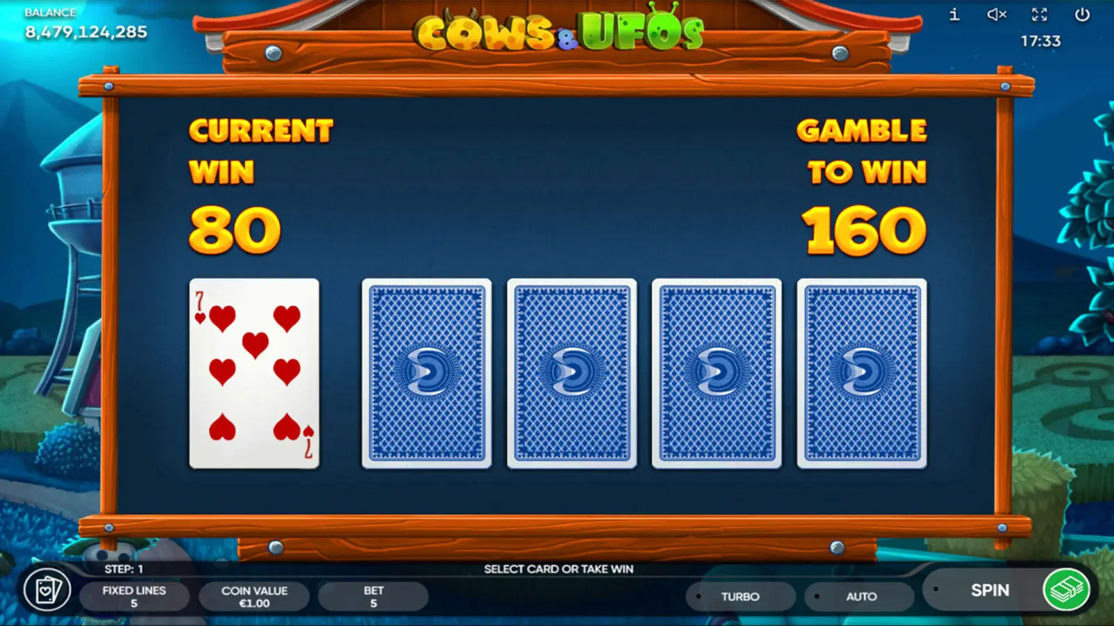 Cows & UFOs Slot Gamble Feature