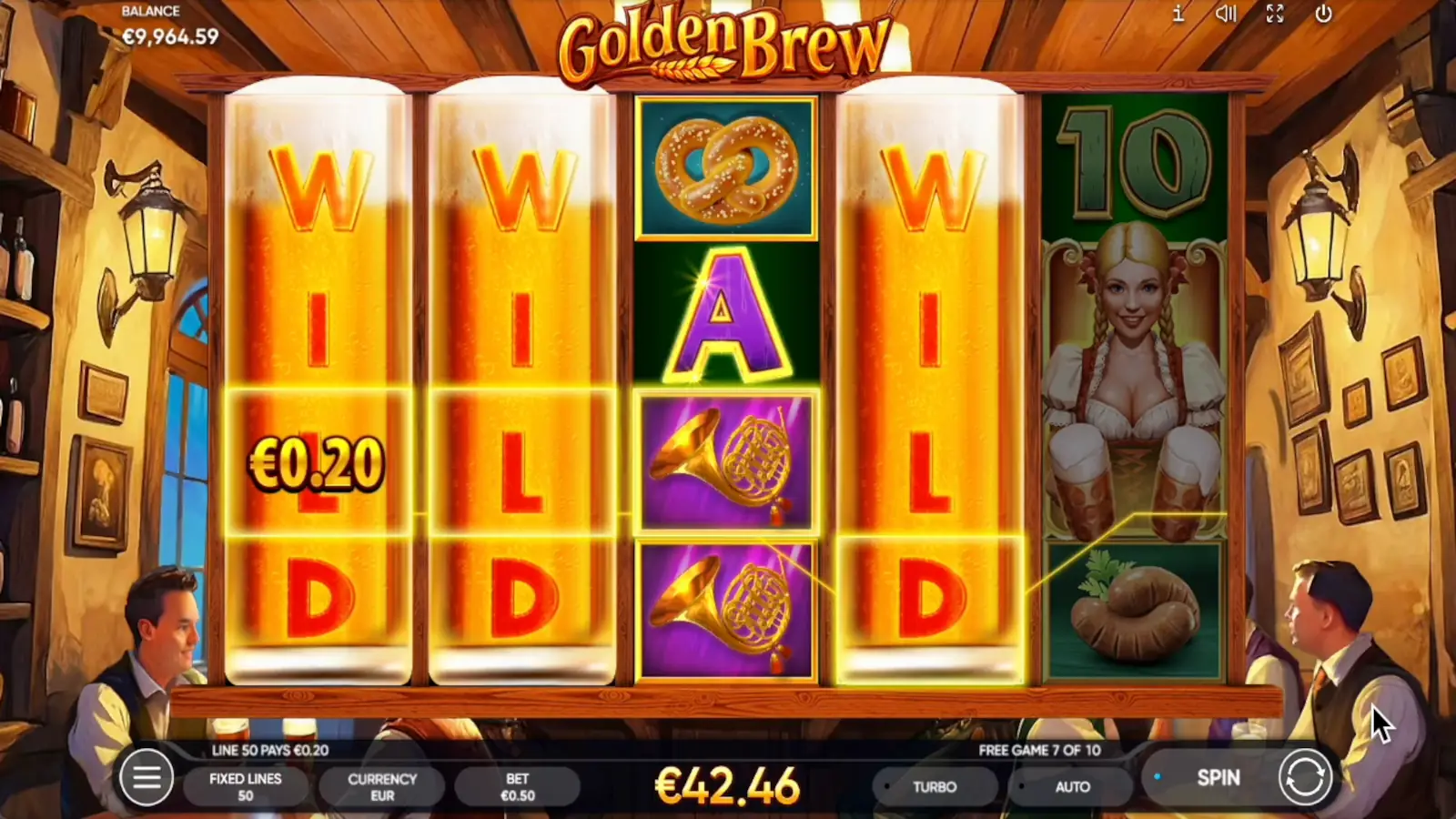 Golden Brew Slot Free Games with the Moving Wild Feature