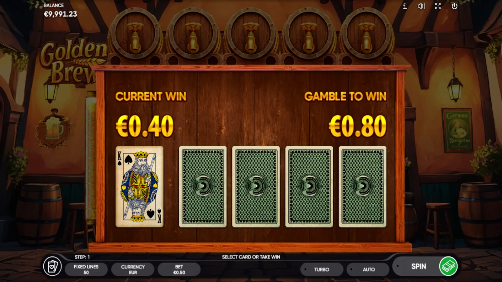 Golden Brew Slot Risk Game (Gamble)