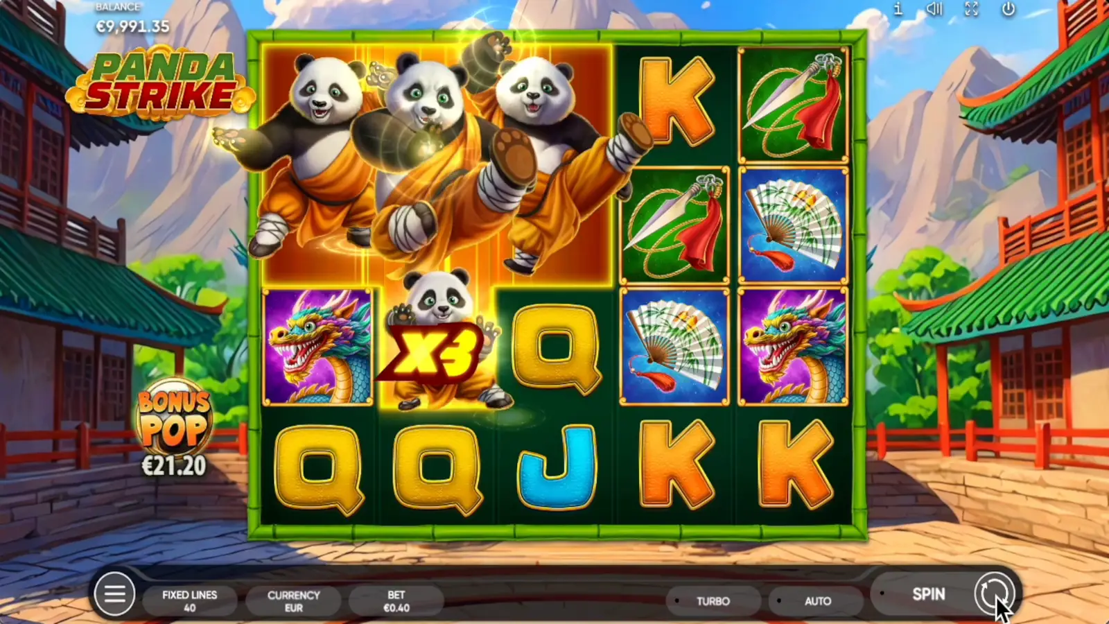 Panda Strike Slot Wild Symbols