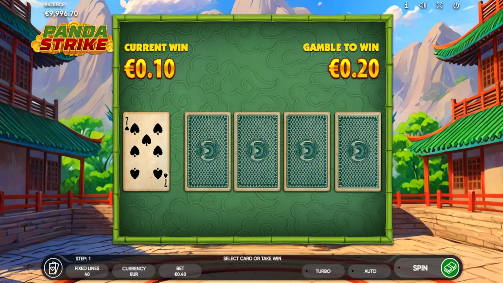 Panda Strike Slot Gamble Feature