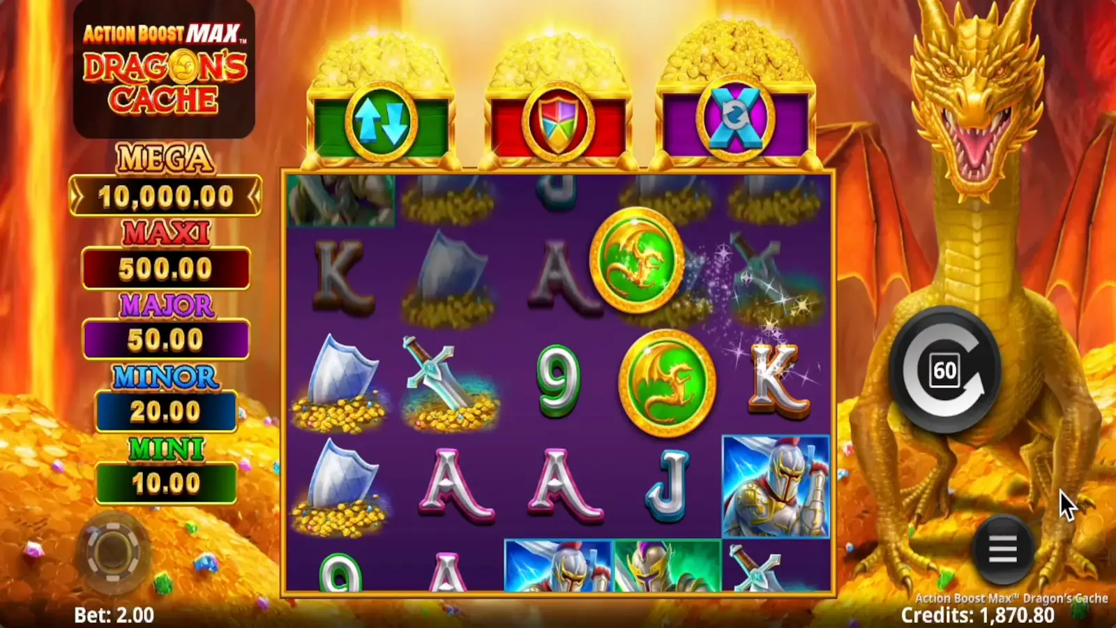 Action Boost Max Dragons Cache Slot Action Boost Max™ Free Spins