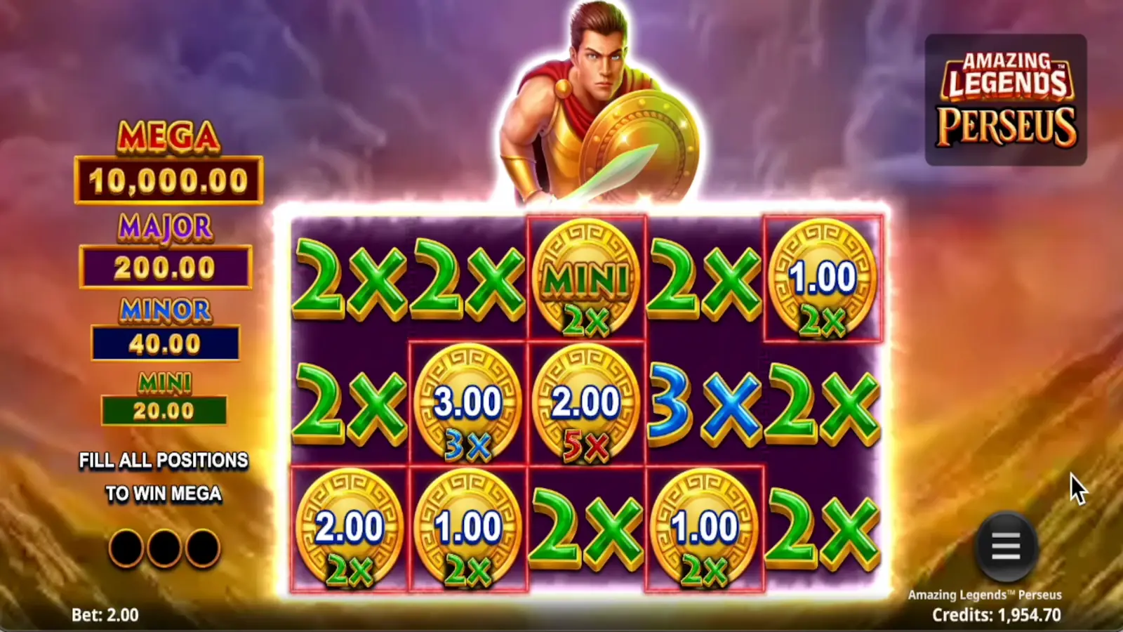 Amazing Legends Perseus Slot Multiplier Amazing Legends™