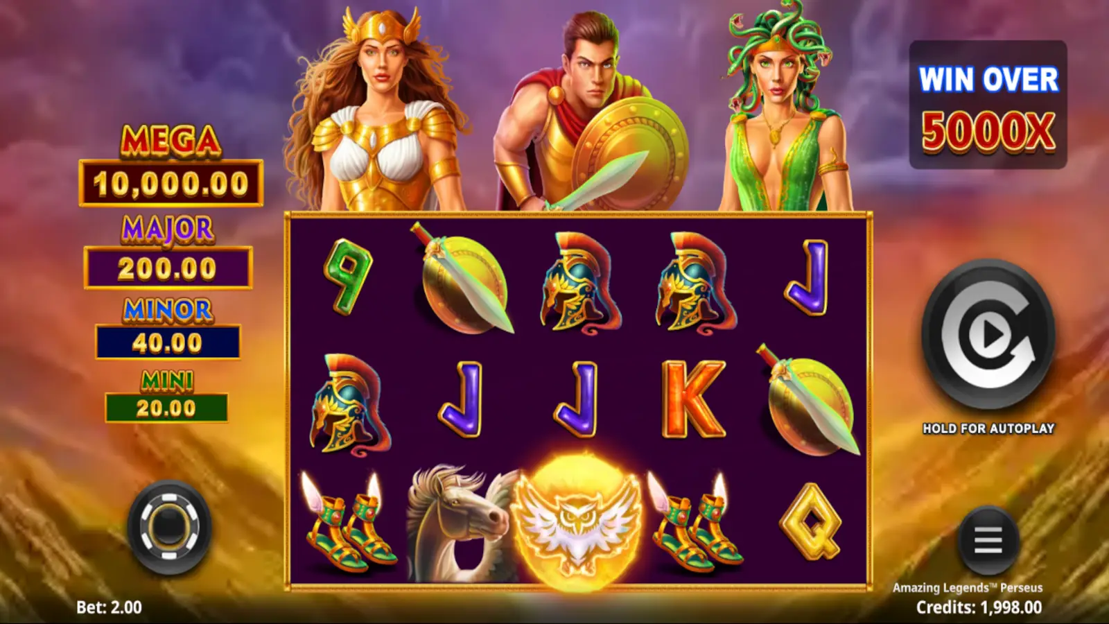 Amazing Legends Perseus Slot Rules and Gameplay