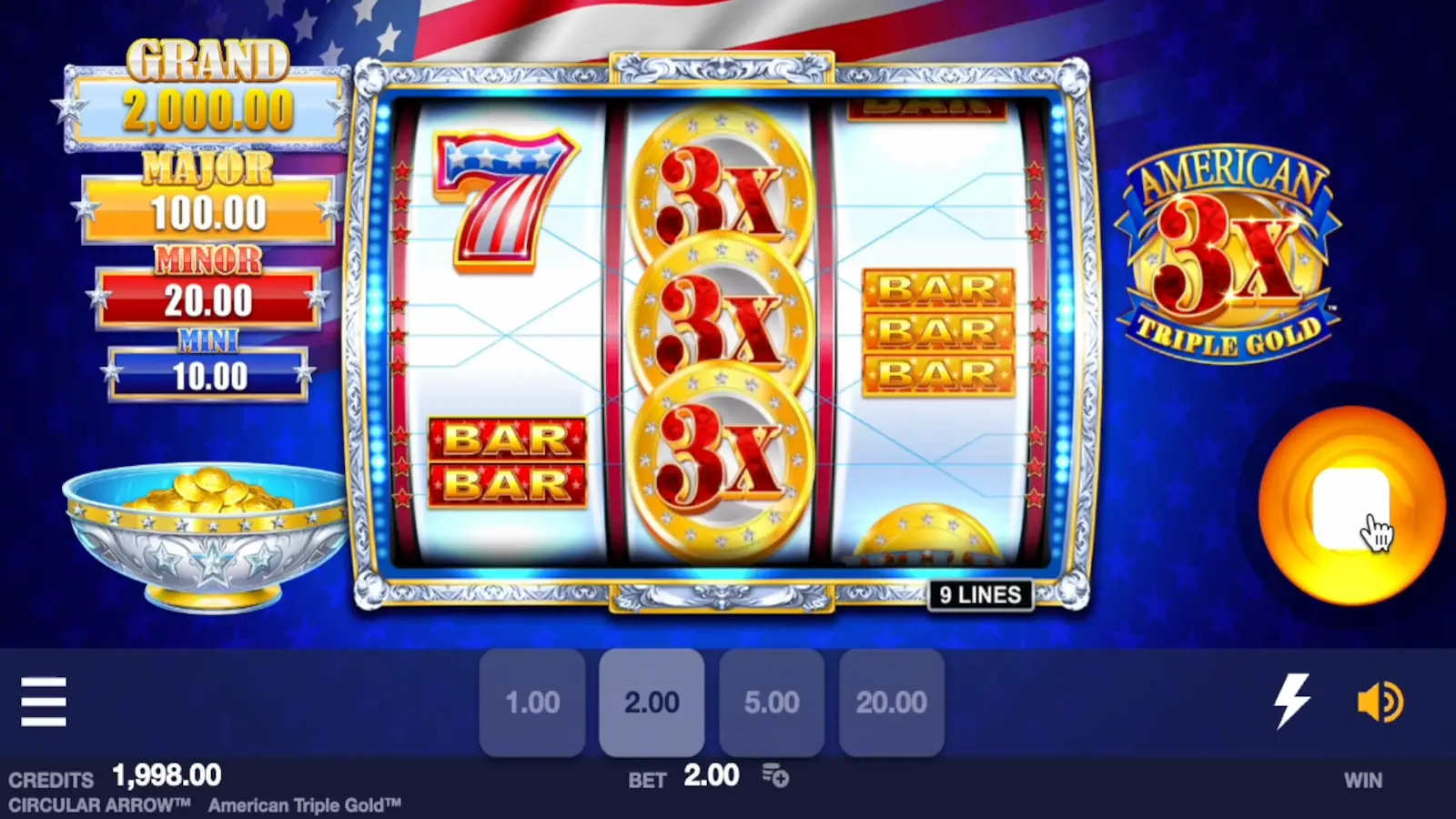 American Triple Gold Slot Rules and Gameplay