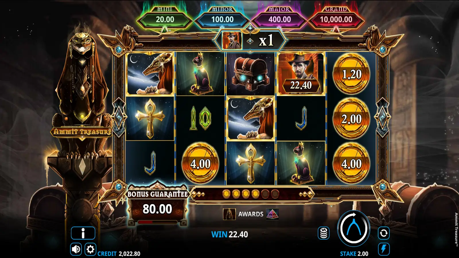 Ammit Treasure Slot Rules and Gameplay