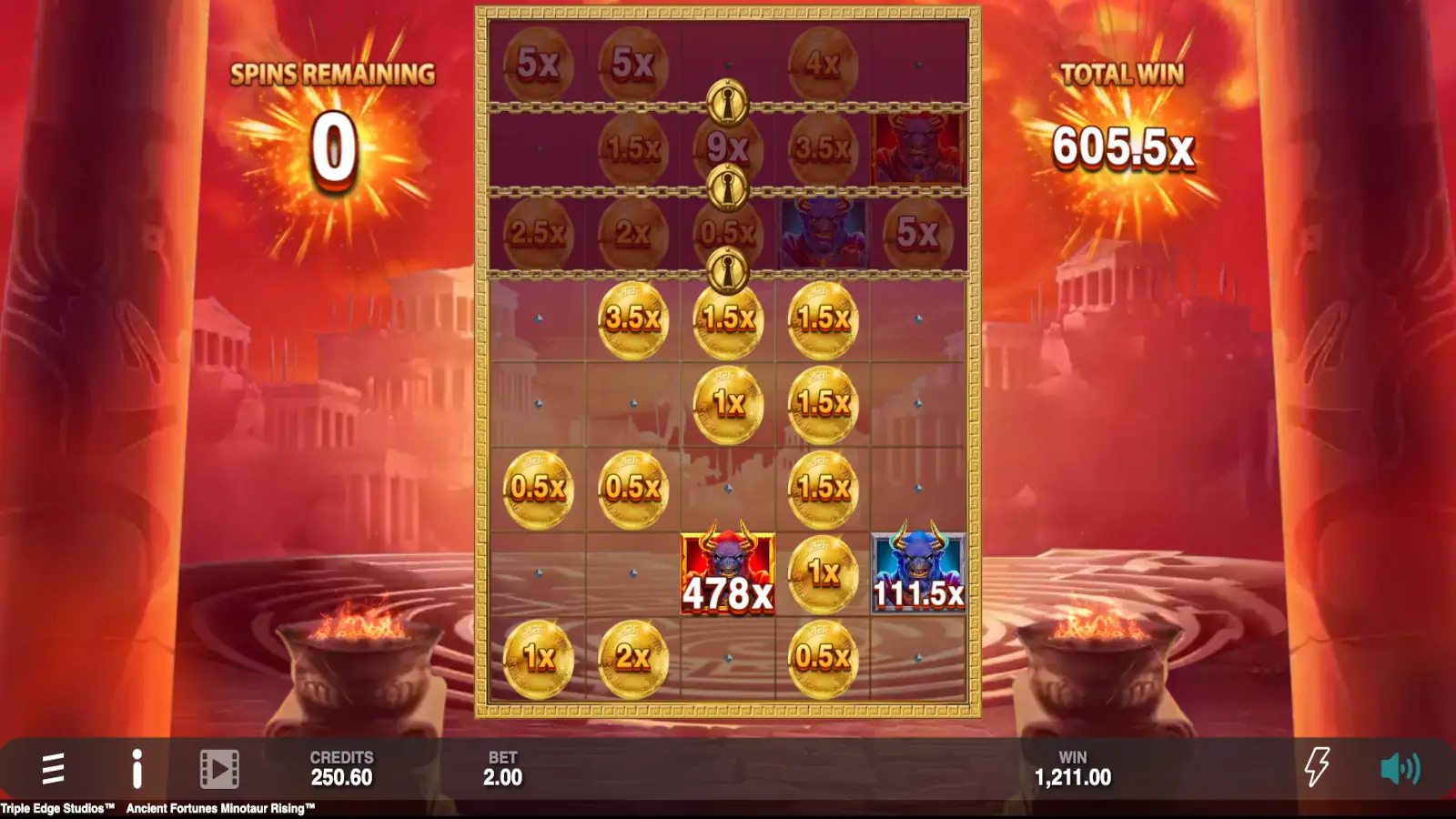 Ancient Fortunes Minotaur Rising Slot Ultra Link&Win™ Feature