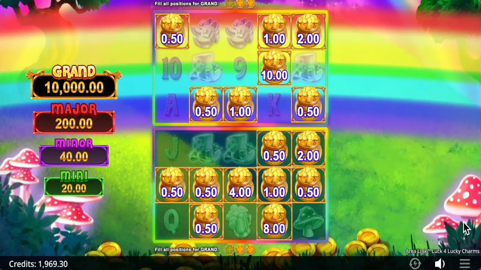 Area Link Luck 4 Lucky Charms Slot Purple Lucky Charm Upgrade