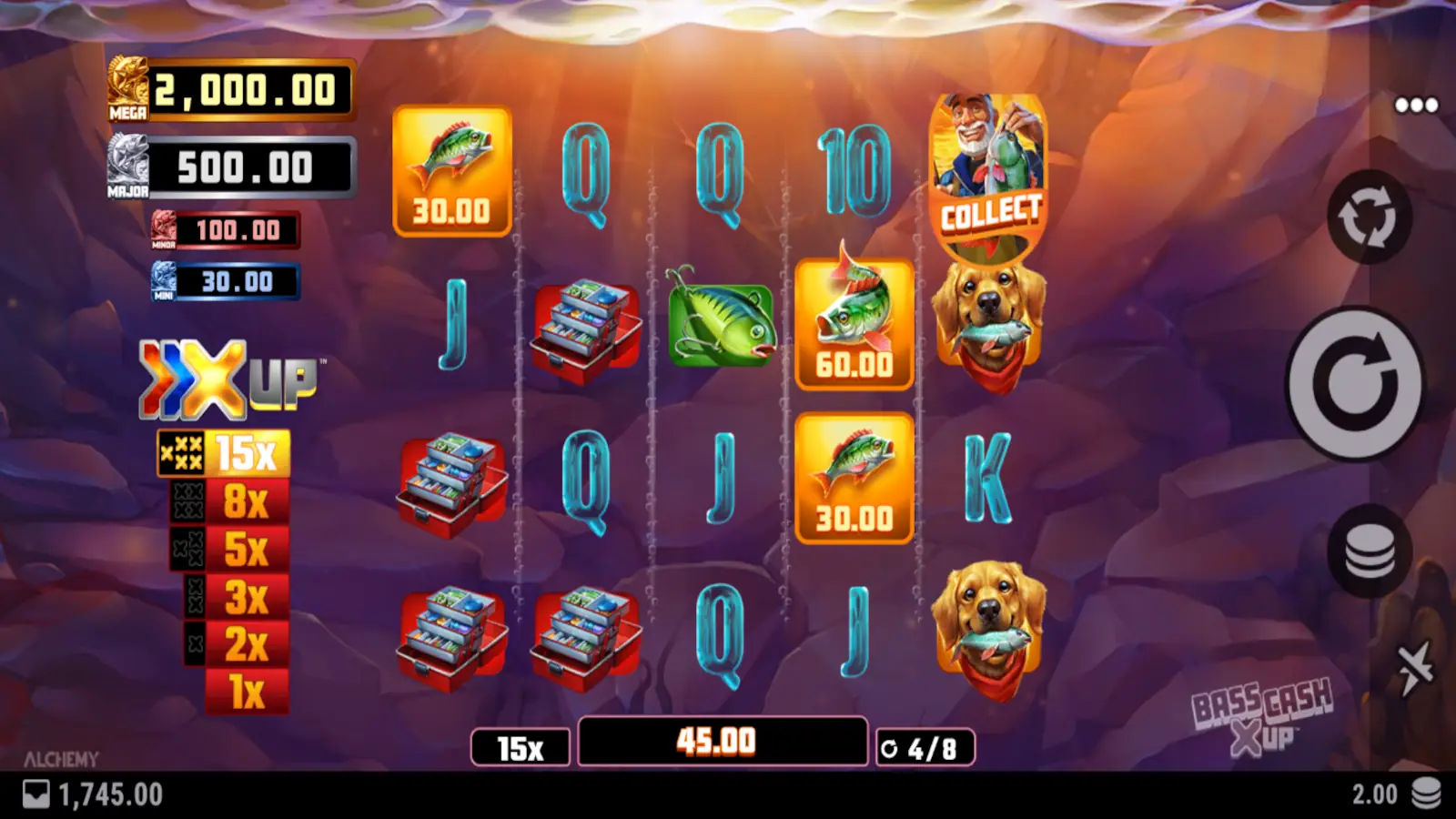 Bass Cash X UP Slot Free Spins