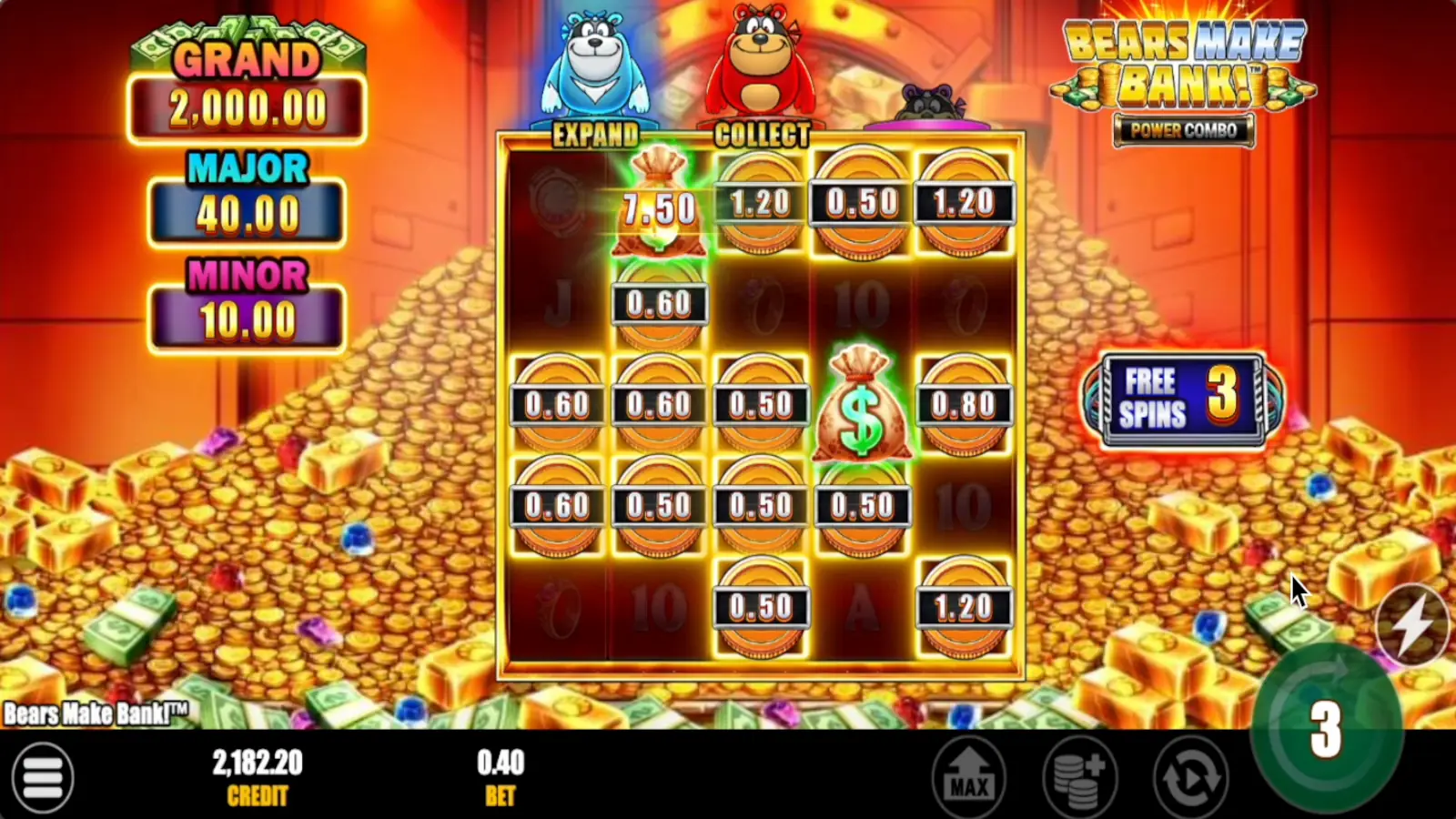 Bears Make Bank Power Combo Slot Link&Win™ with Combined Features