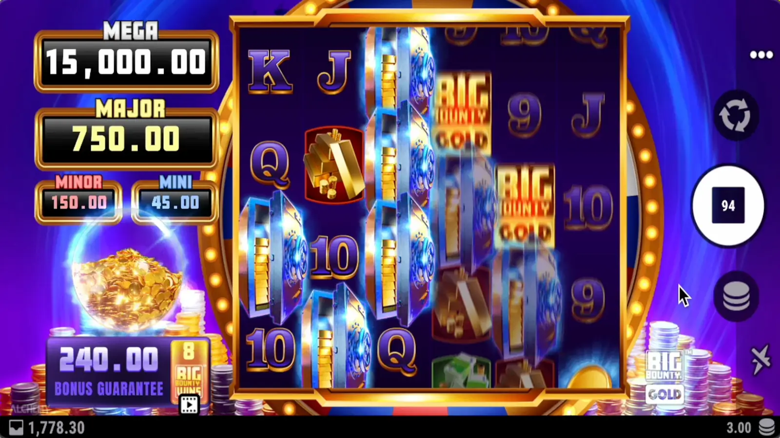 Big Bounty Gold Slot Gold Rush