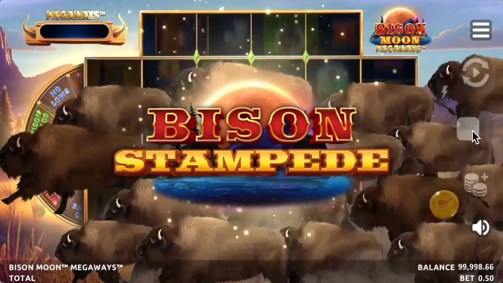 Bison Moon Megaways Slot Bison Stampede