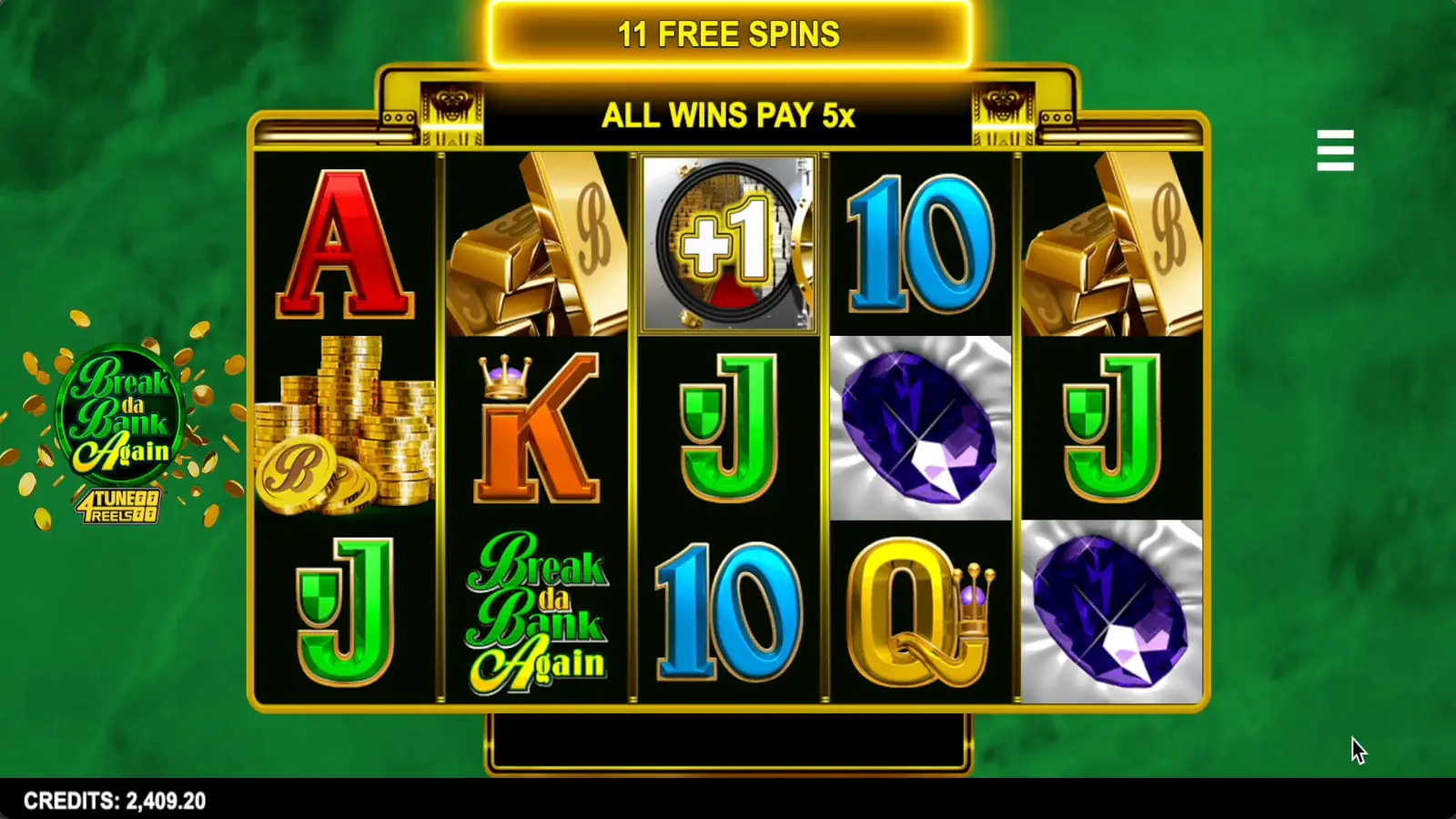 Break Da Bank Again 4 Tune Reels Slot Free Spins