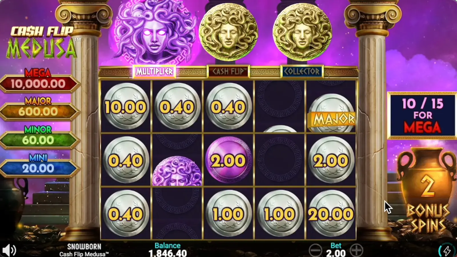 Cash Flip Medusa Slot Cash Multiplier Feature