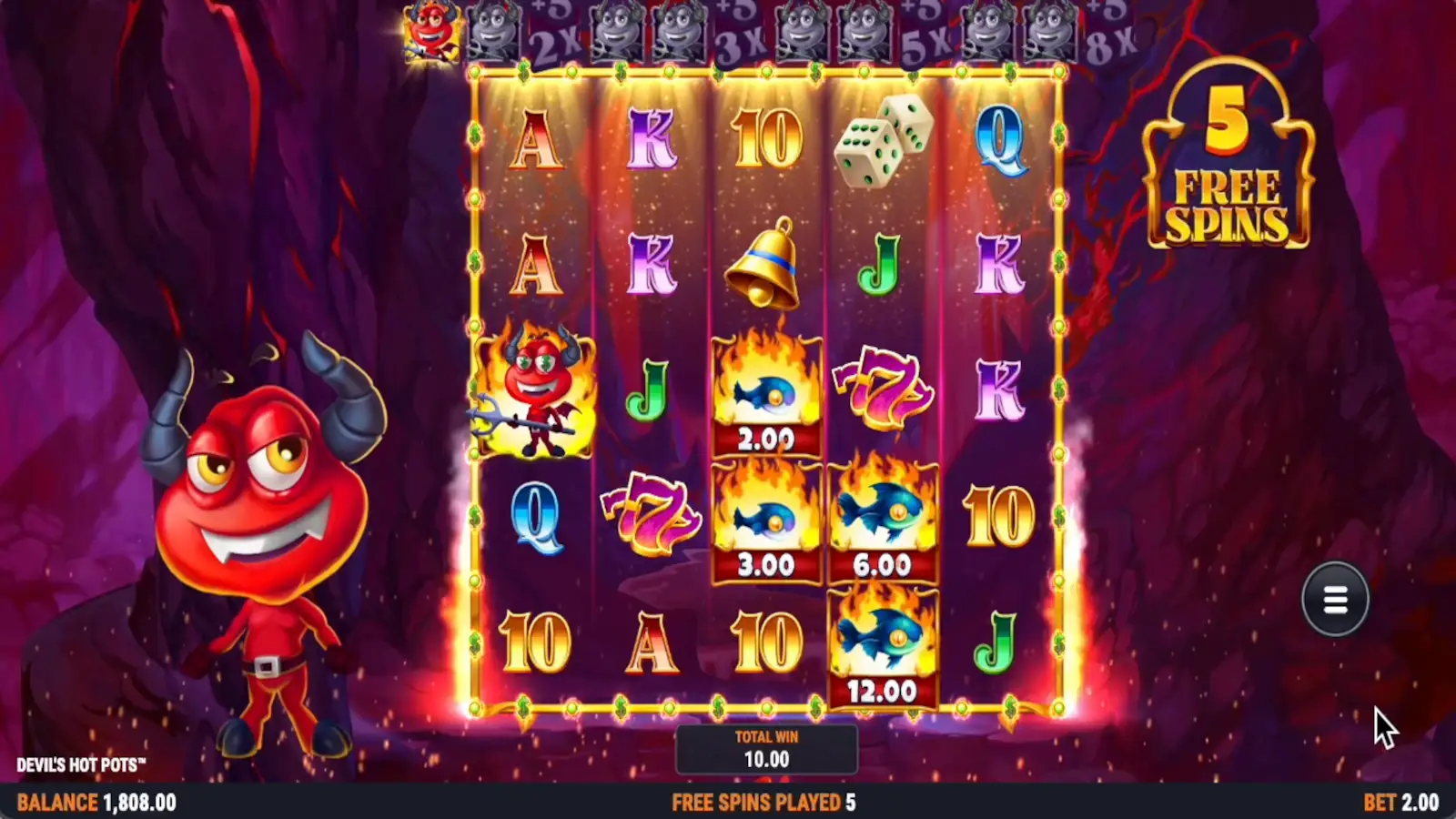 Devil's Hot Pots Slot Free Spins