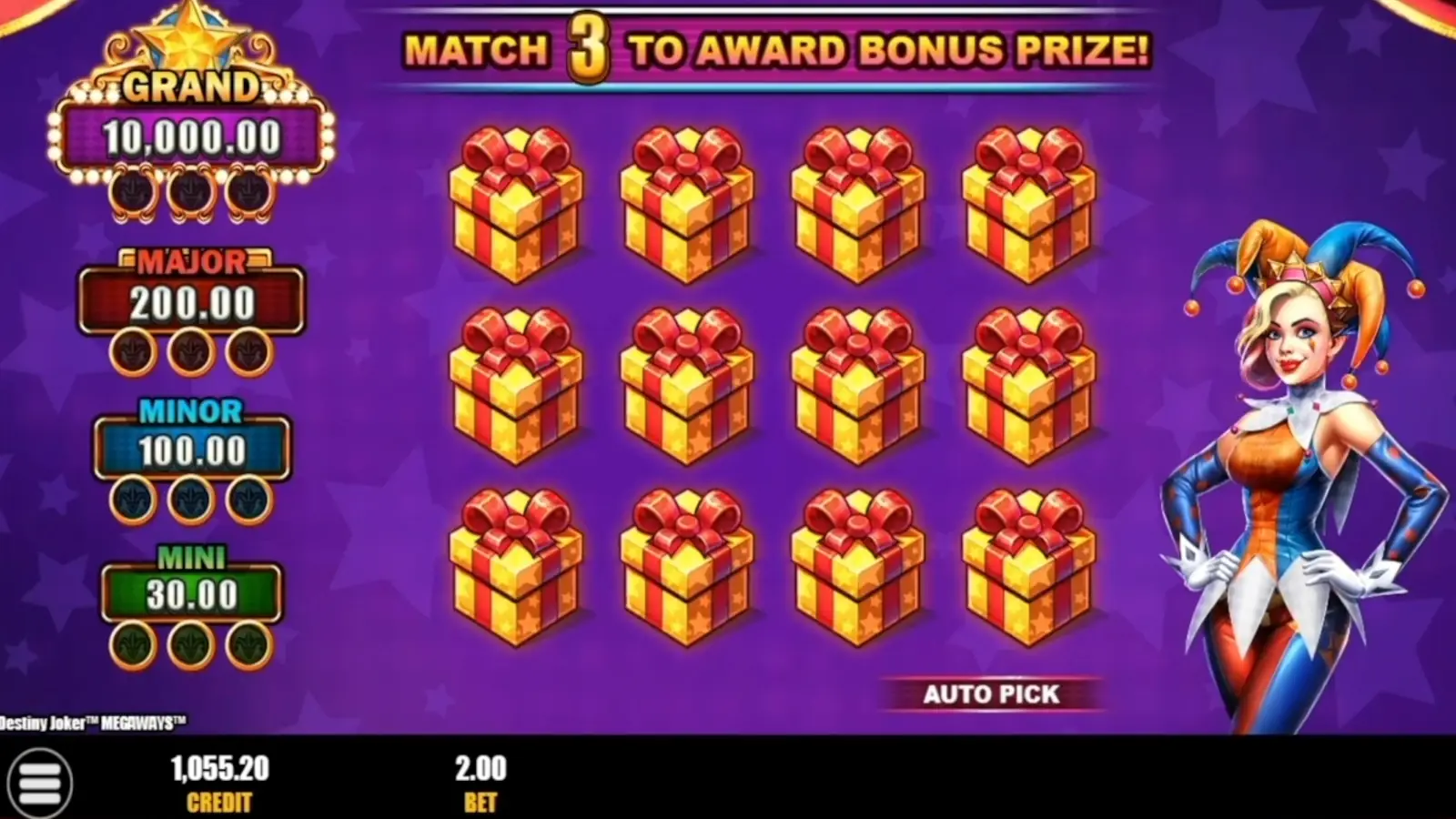 Destiny Joker Megaways Slot Bonus Prize Pick Game