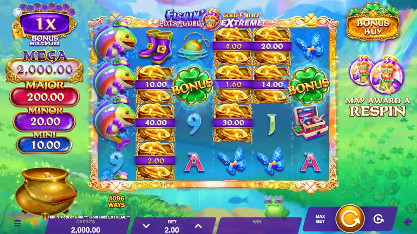 Fishin Pots of Gold Gold Blitz EXTREME Slot Rules and Gameplay