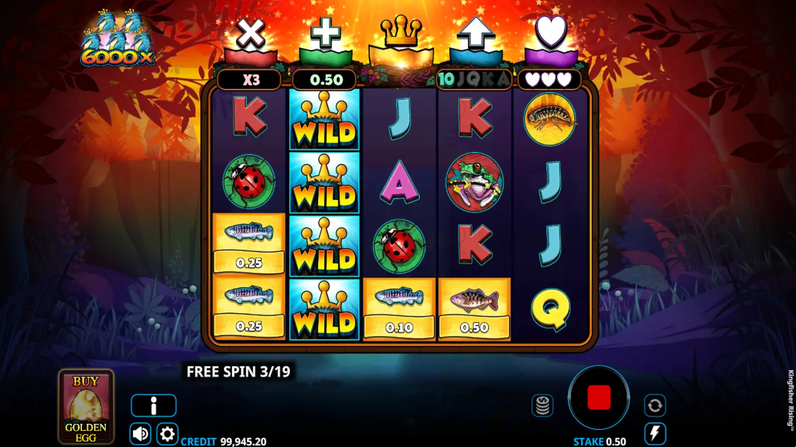 Kingfisher Rising Slot Golden Egg Feature