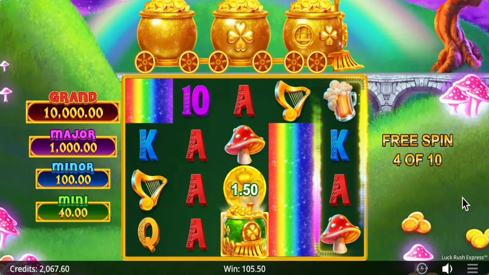 Luck Rush Express Slot Free Spins