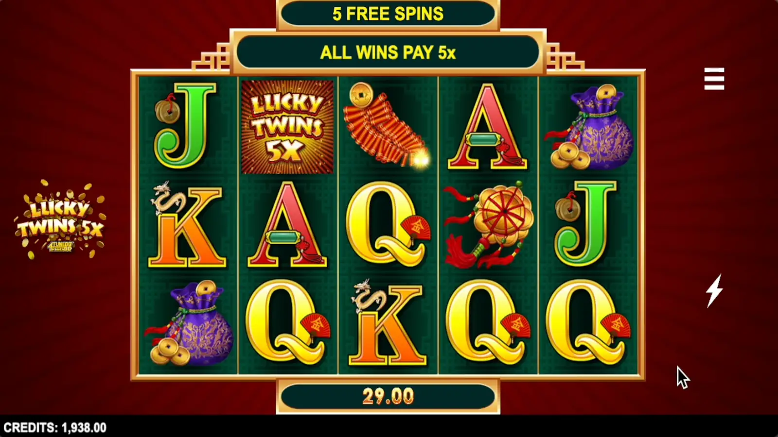 Lucky Twins 5x 4 Tune Reels Slot Free Spins