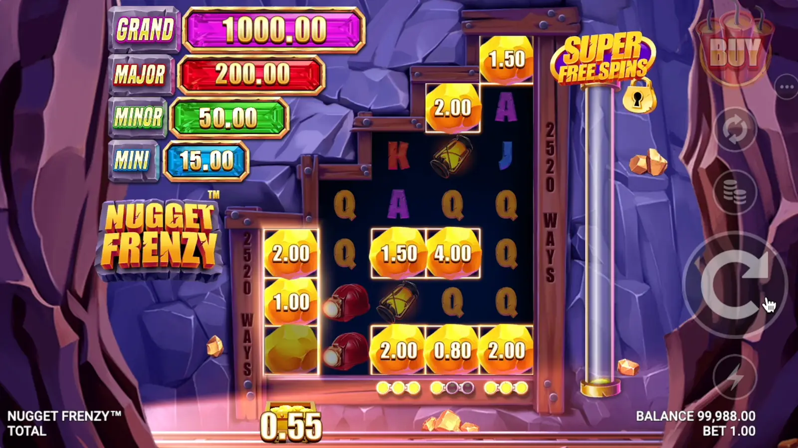 Nugget Frenzy Slot Cash Collect