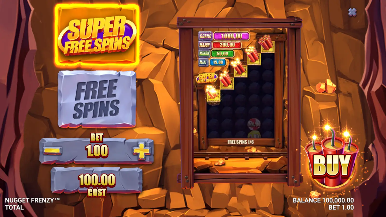 Nugget Frenzy Slot Bonus Buy