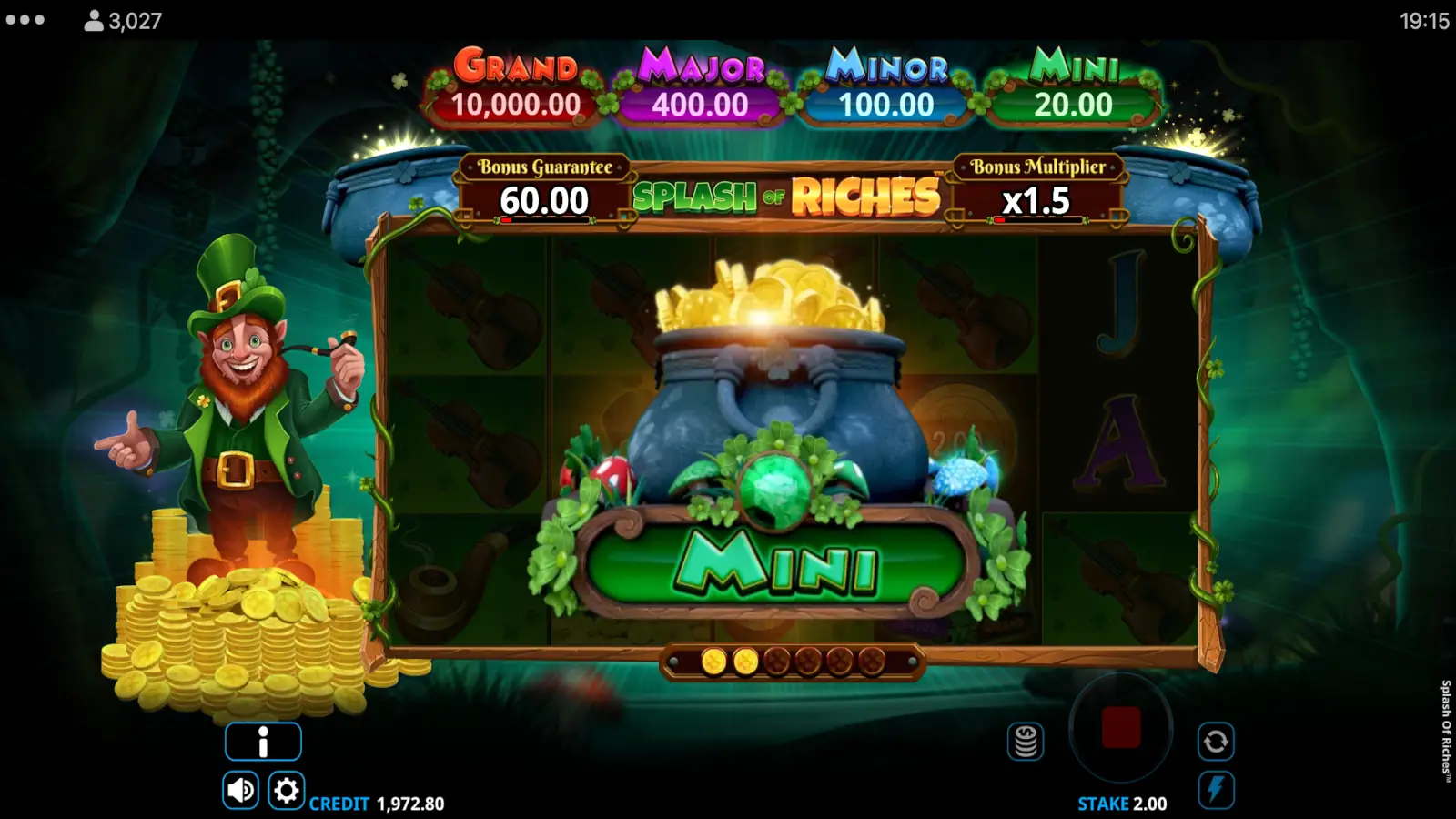 Splash of Riches Slot Pot of Gold