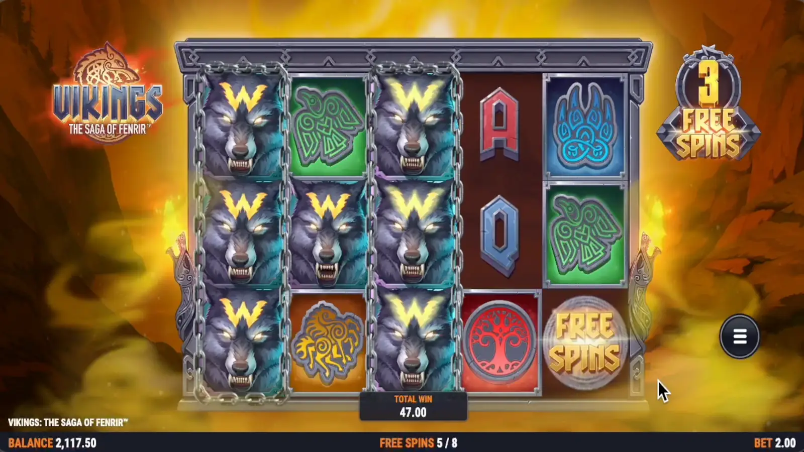 Vikings The Saga of Fenrir Slot Free Spins 2