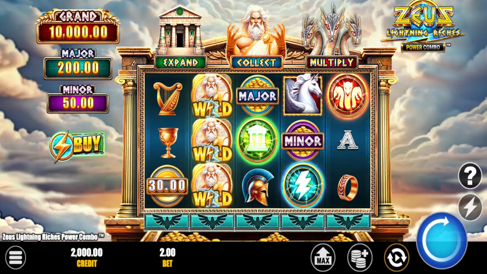 Zeus Lightning Riches Power Combo Slot Rules and Gameplay