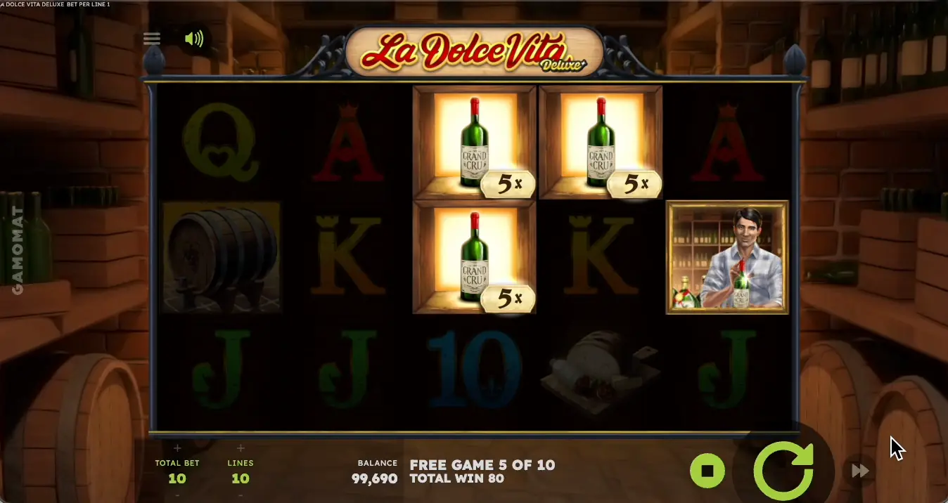 La Dolce Vita Deluxe Slot Free Spins