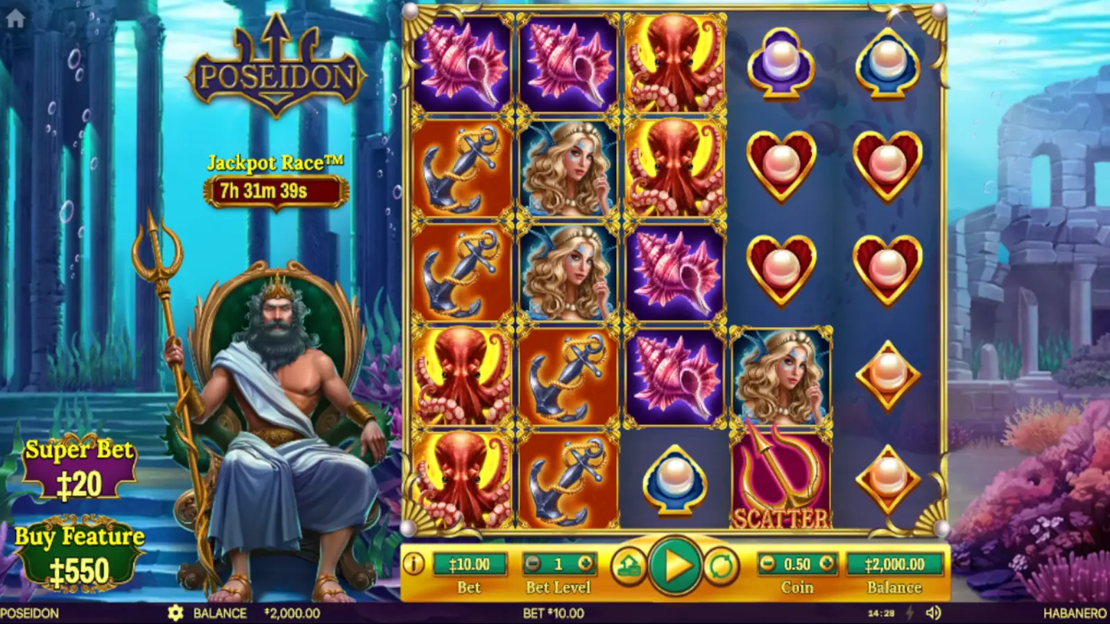 Poseidon Slot Rules and Gameplay