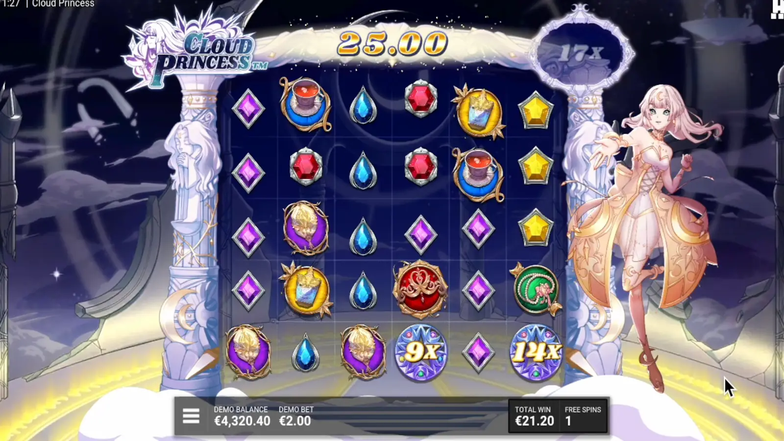 Cloud Princess Slot Divine Boost Bonus Round