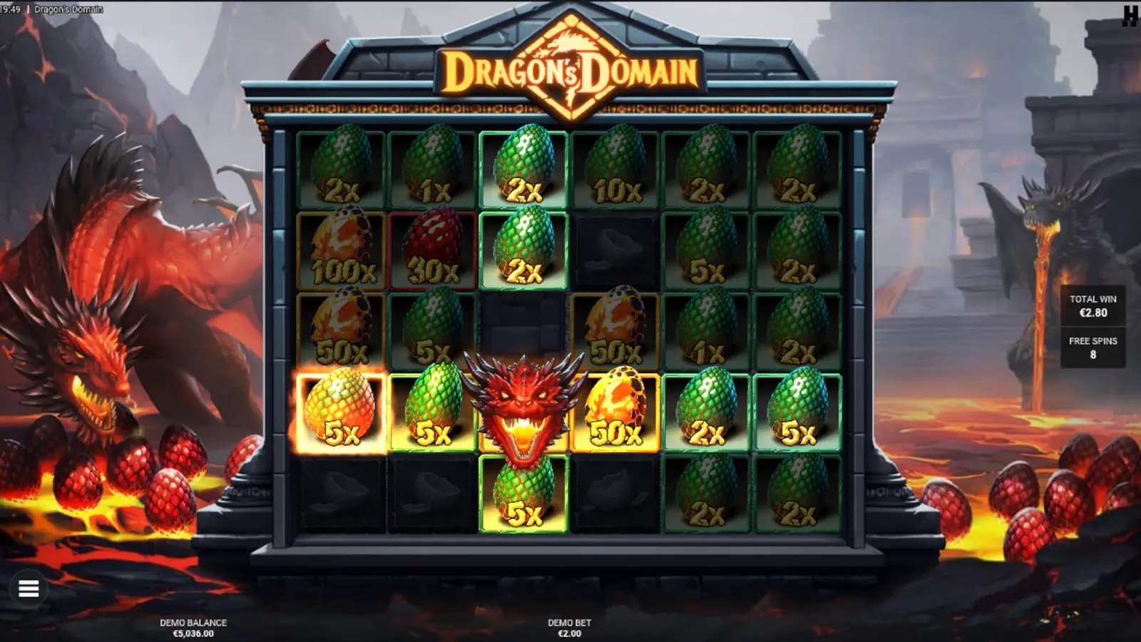 Dragon's Domain Slot The Hatchery Bonus