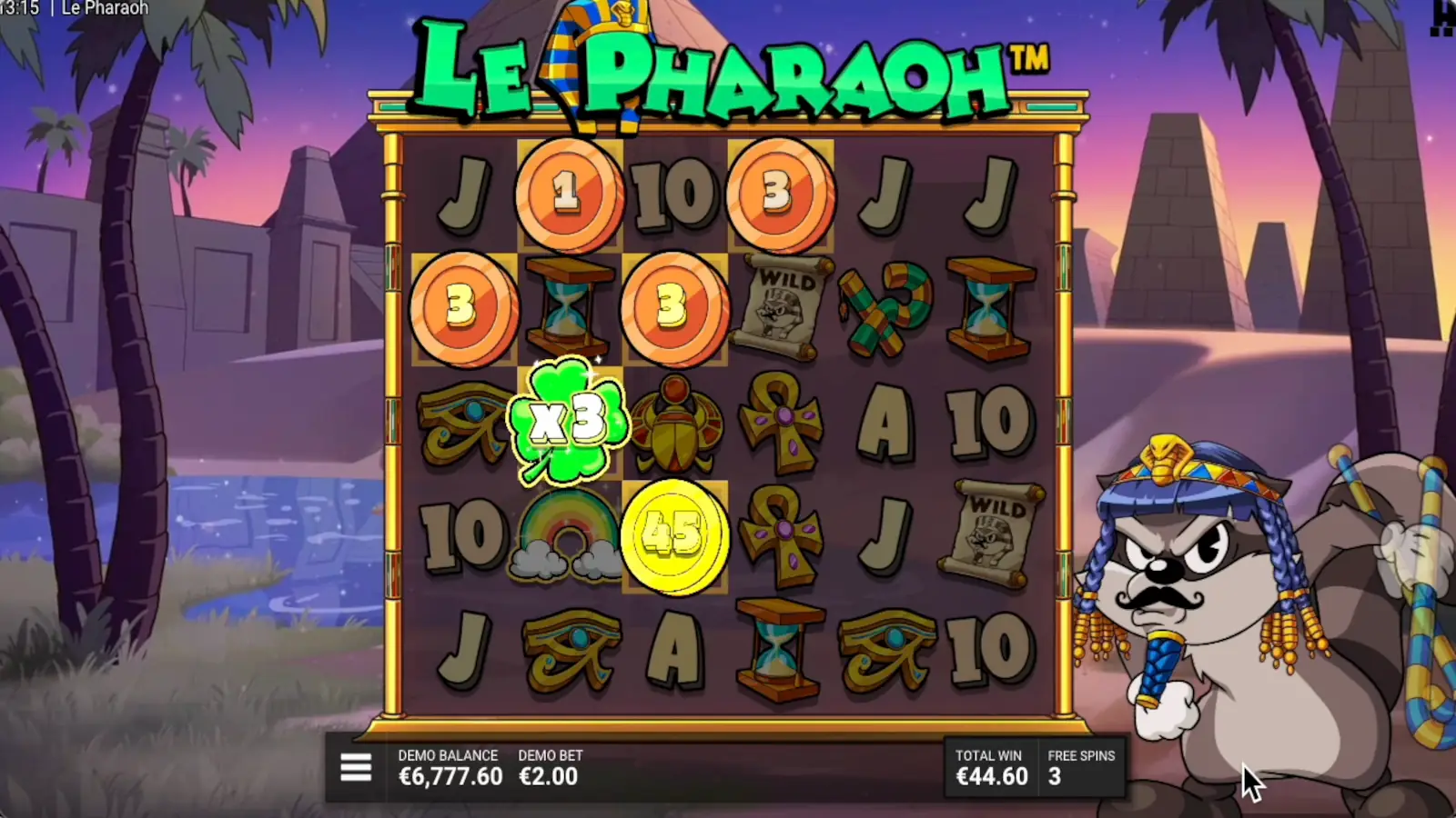 Le Pharaoh Slot Rainbow Over The Pyramids