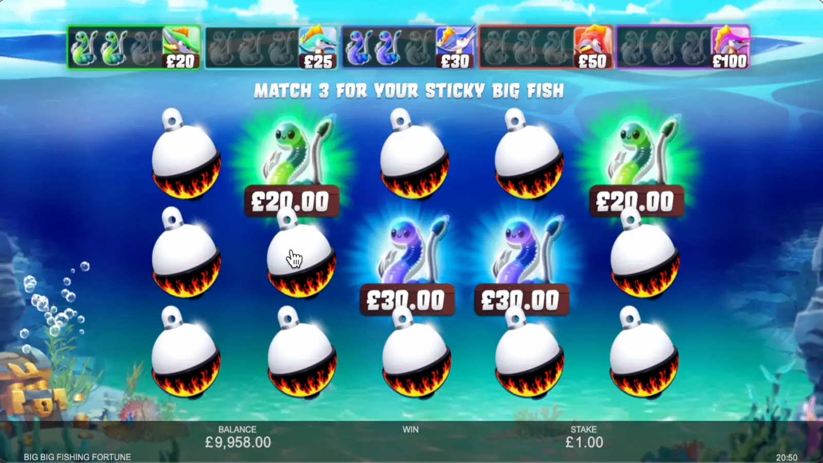 Big Big Fishing Fortune Match-3 Game