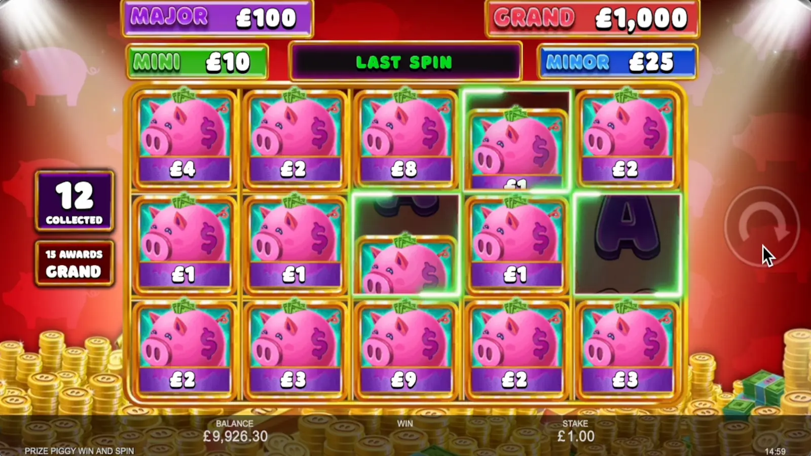 Prize Piggy Win & Spin Slot Win & Spin Bonus