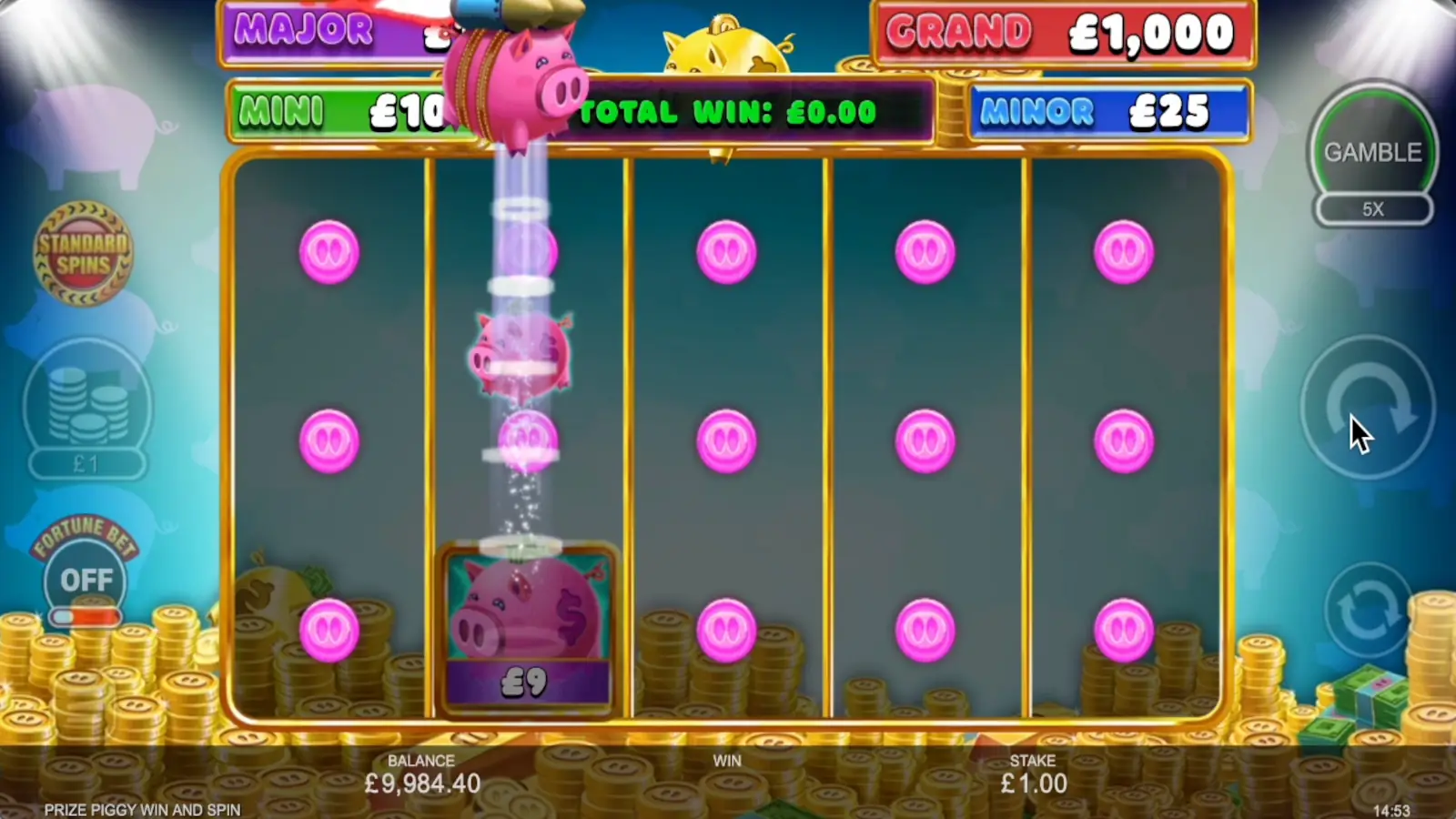 Prize Piggy Win & Spin Slot Fortune Spins