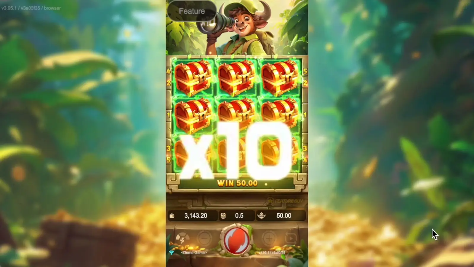 Bull Treasure Slot Full Screen Winnings x10