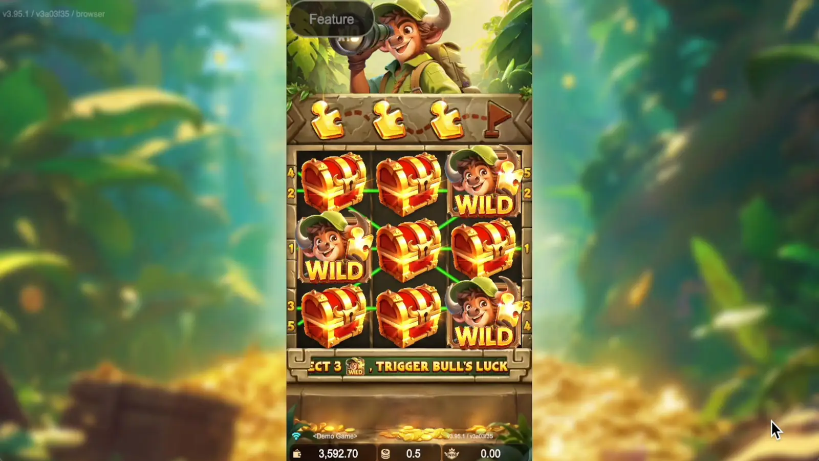 Bull Treasure Slot Bull's Lucky Chance Bonus