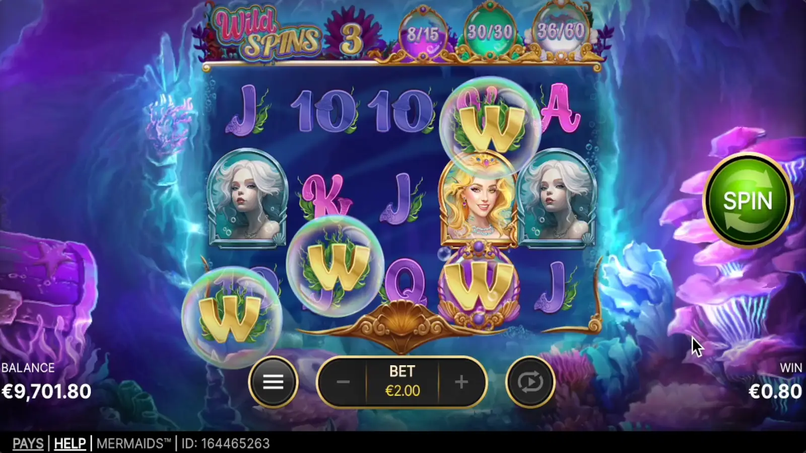 Mermaids Slot Wild Spins