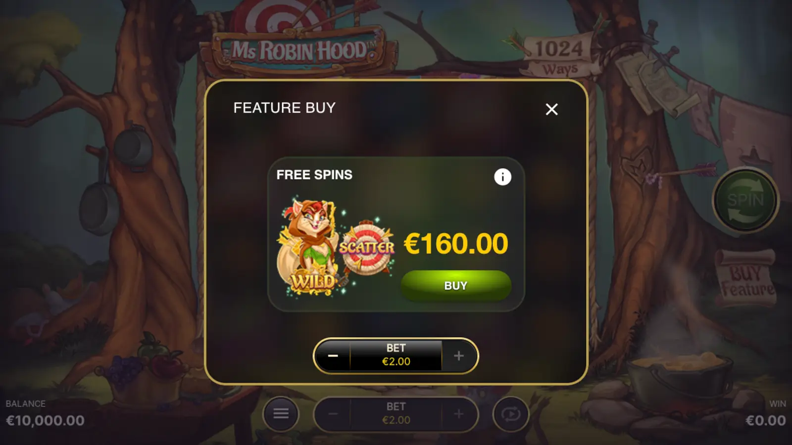 Ms Robin Hood Slot Bonus Buy Feature