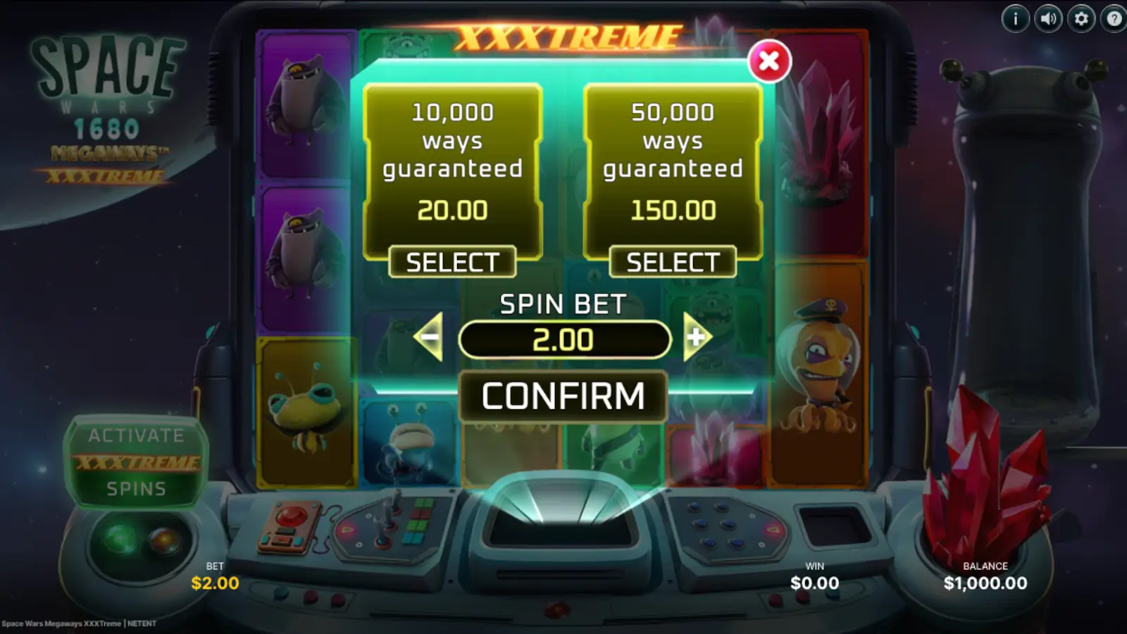 Space Wars Megaways XXXtreme Slot XXXtreme Spins