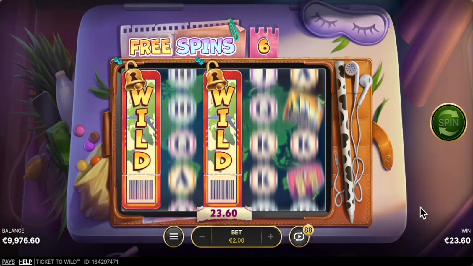 Ticket to Wild Slot Free Spins